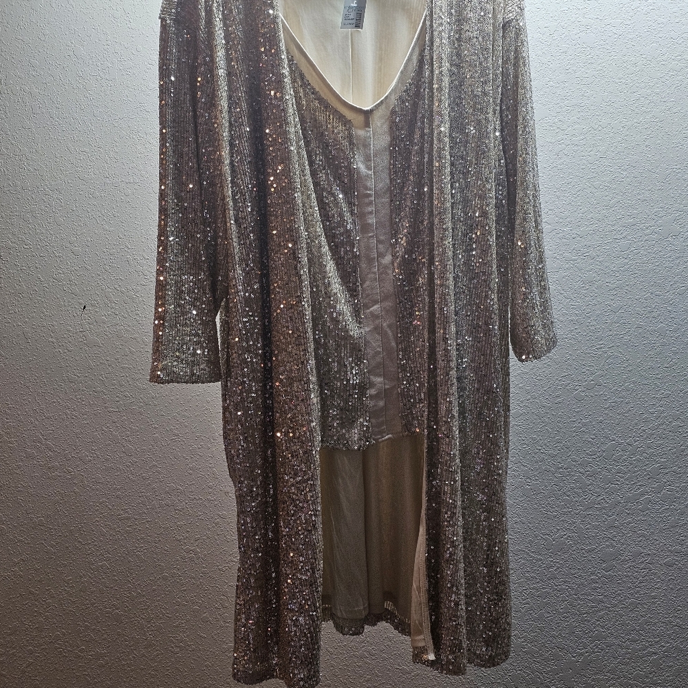 Maurices XL Cream Sequence 2 piece